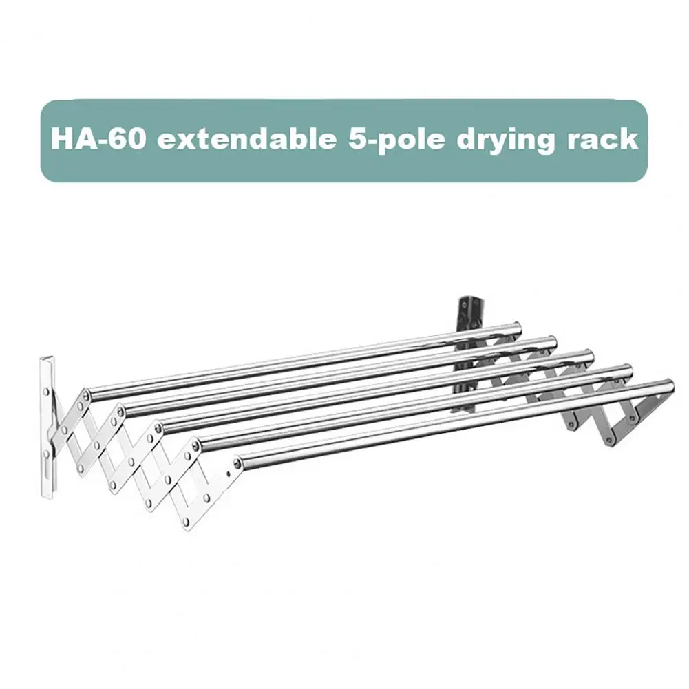 

Clothes Drying Rack Foldable Clothes Drying Rack Space-saving Wall-mounted Drying Rack for Bathroom Laundry Room for Easy