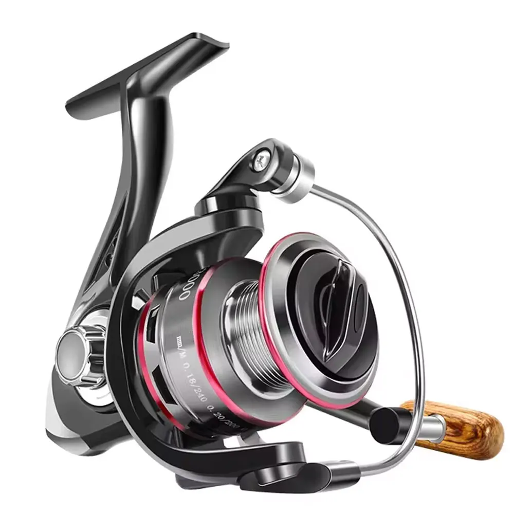 Carretilha de Pesca Rooblinos BX 1000-7000 com Rolamento de Aço Inoxidável, Carretilha de Pesca com Capacidade Máxima de 8KG para Pesca em Água Salgada e Pesca de Carpas
