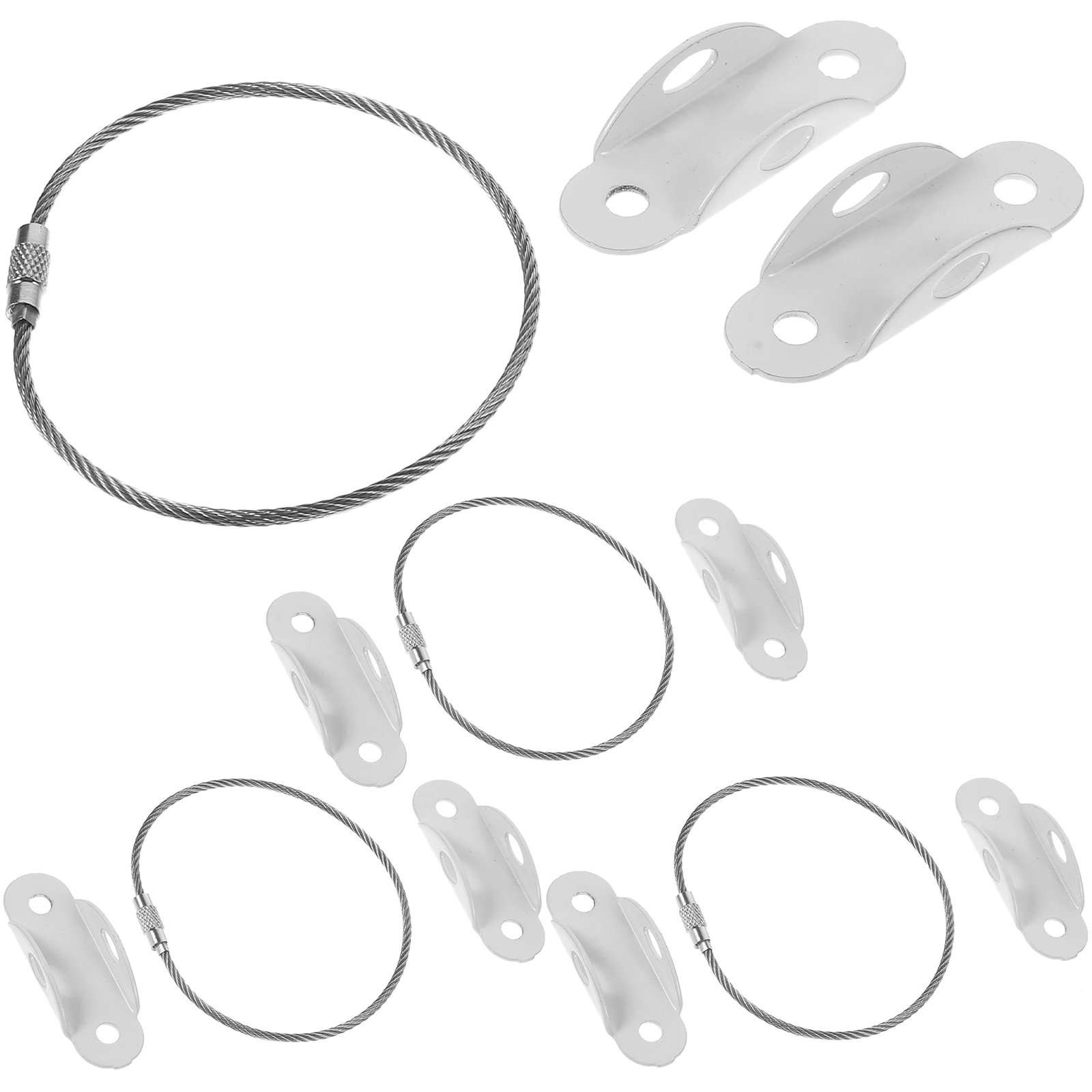 

Furniture Anti Tip Kit 3 Sets White Wide Straps Screws Wall Anchors Baby Proofing Bookcase Fall Preventer Safety Device