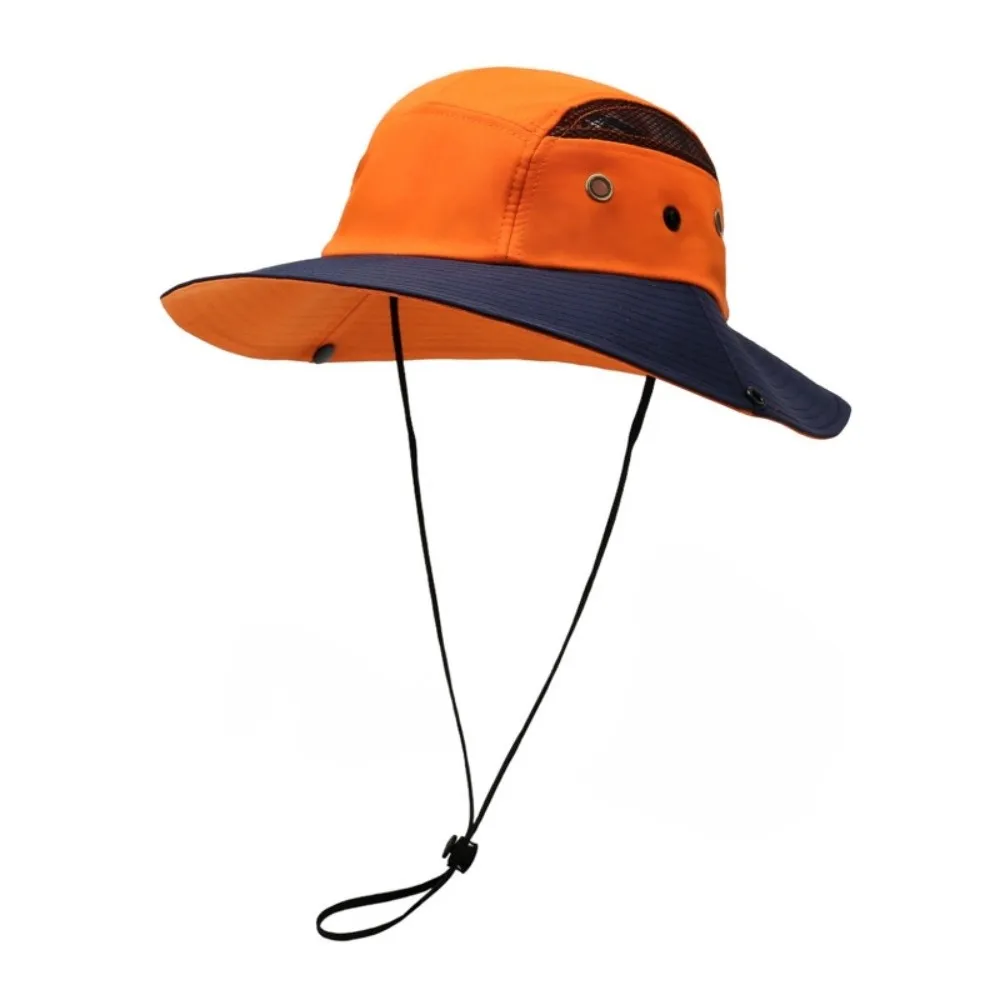 New Wide Brim Bucket Hat Anti-UV Foldable Fisherman Hat Quick Dry Large Size Sunscreen Hat Summer