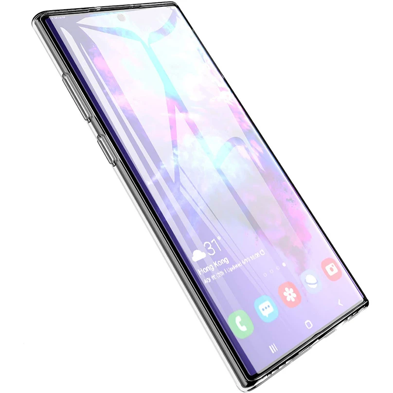 Original transparente Silikon-Handyhülle für Samsung Galaxy Note 10 Plus 10+, ultradünn, transparent, weiche Hülle für Samsung Note 10 Plus – Detail 5