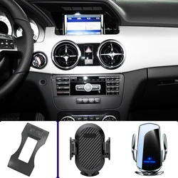 Car Phone Holder For Mercedes Benz GLK X204 2013 2014 2015 Mobile Phone Mounts Car Wireless Charging Special Fixed Base