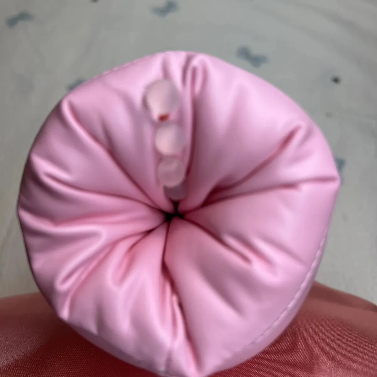 Handmake Beads Man's Cotton Puffy Tube Masturbator Male Pocket Pussy Sexy Message Speical Use Extraction Masturbatory Message