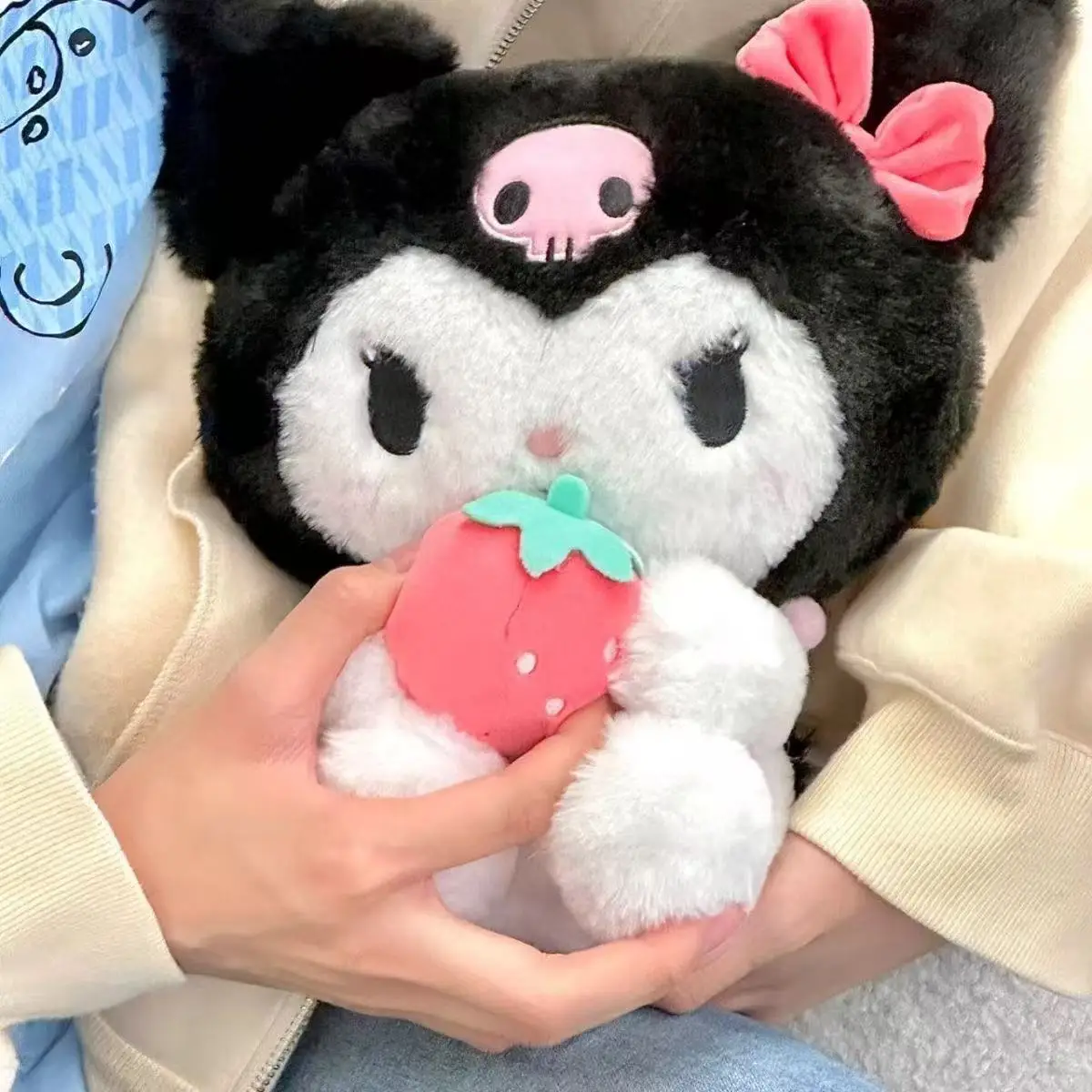 

2026*Sanrio 25cm hello kitty Kuromi Mymelody Cinnamorol Kawaii Anime Plush Toys Soft Stuffed Doll Plushie Pillow Xmas Gift Decor