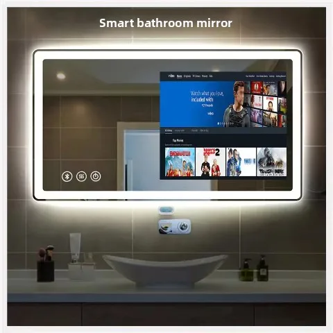 Smart Makeup Mirror Bathroom Android Fitness Mirror Magic Mirror 21.5-inch Touch Screen  Smart Mirror