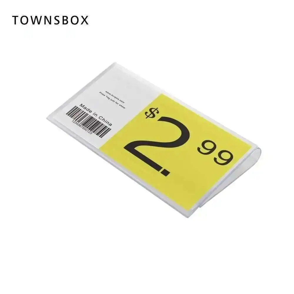 

Office Library File Drawer Cabinet Basket Card Tag Label Holder Plastic Hook Frame