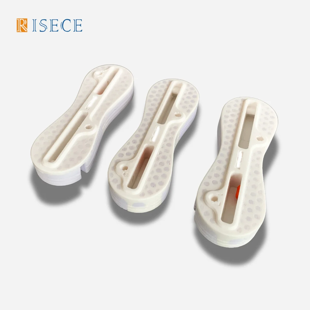 

RISECE FCS 2 White Fin Boxes Easy Install Rudder Slot Fin Boxes Surfboard Fin Plug Center 0 Degree + Side 9 Degree Fin Box
