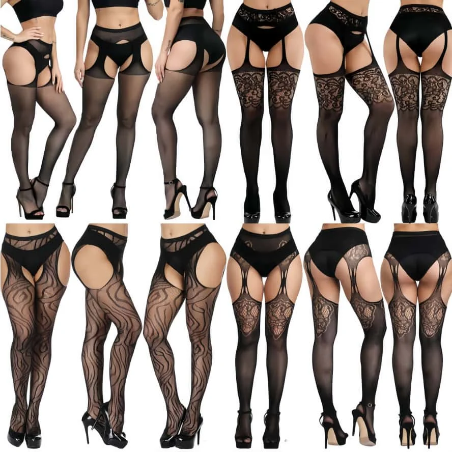 

Женские длинные чулки большого размера, женские облегающие леггинсы, женское нижнее белье