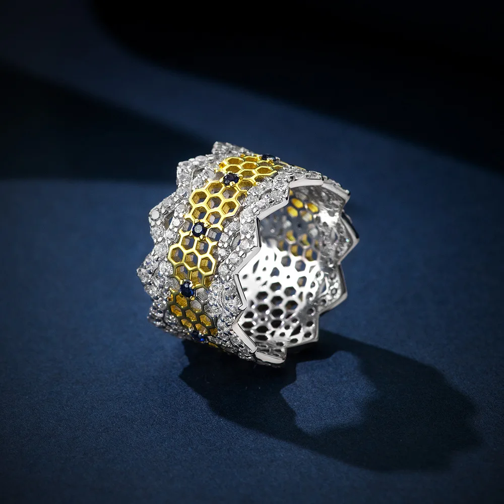 Round 1.5mm Ring with Feminine Temperament, Pure Silver, Cultivated Sapphire, Buchirati Style, Commuting Style, Wedding Jewelry