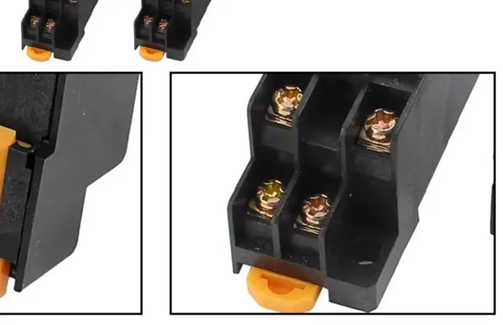 

6pcs AC 110/120V Coil 8-pin Double-pole Double-throw (DPDT) 5A 35mm DIN Rail Electromagnetic Power Relays