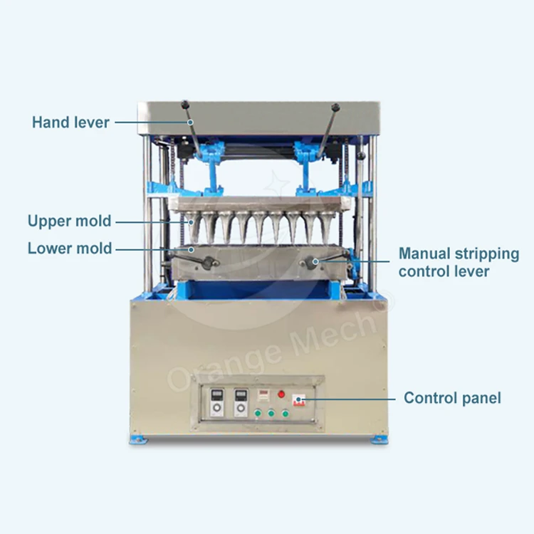 

ORME Stainless Steel Small Ice Cream Waffle Cone Shape Production Machine of Edible Cup for Coffee