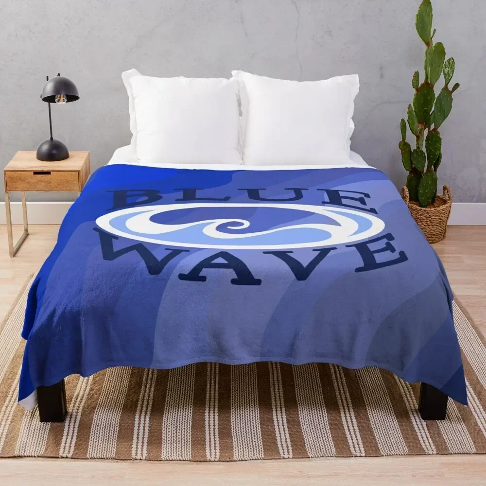 

Geneseo Swim & Dive Blue Wave Throw Blanket valentine gift ideas Winter beds Comforter Fashion Sofas Blankets