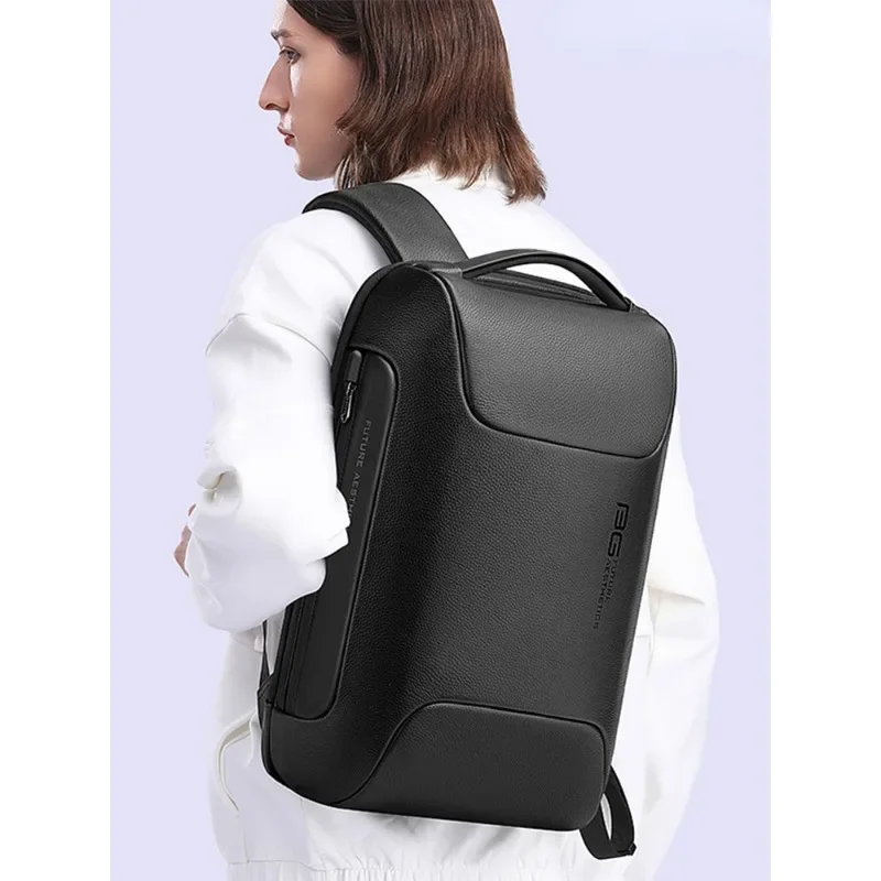 Backpack first layer real cowhide travel commute to work 16 inch computer bag new