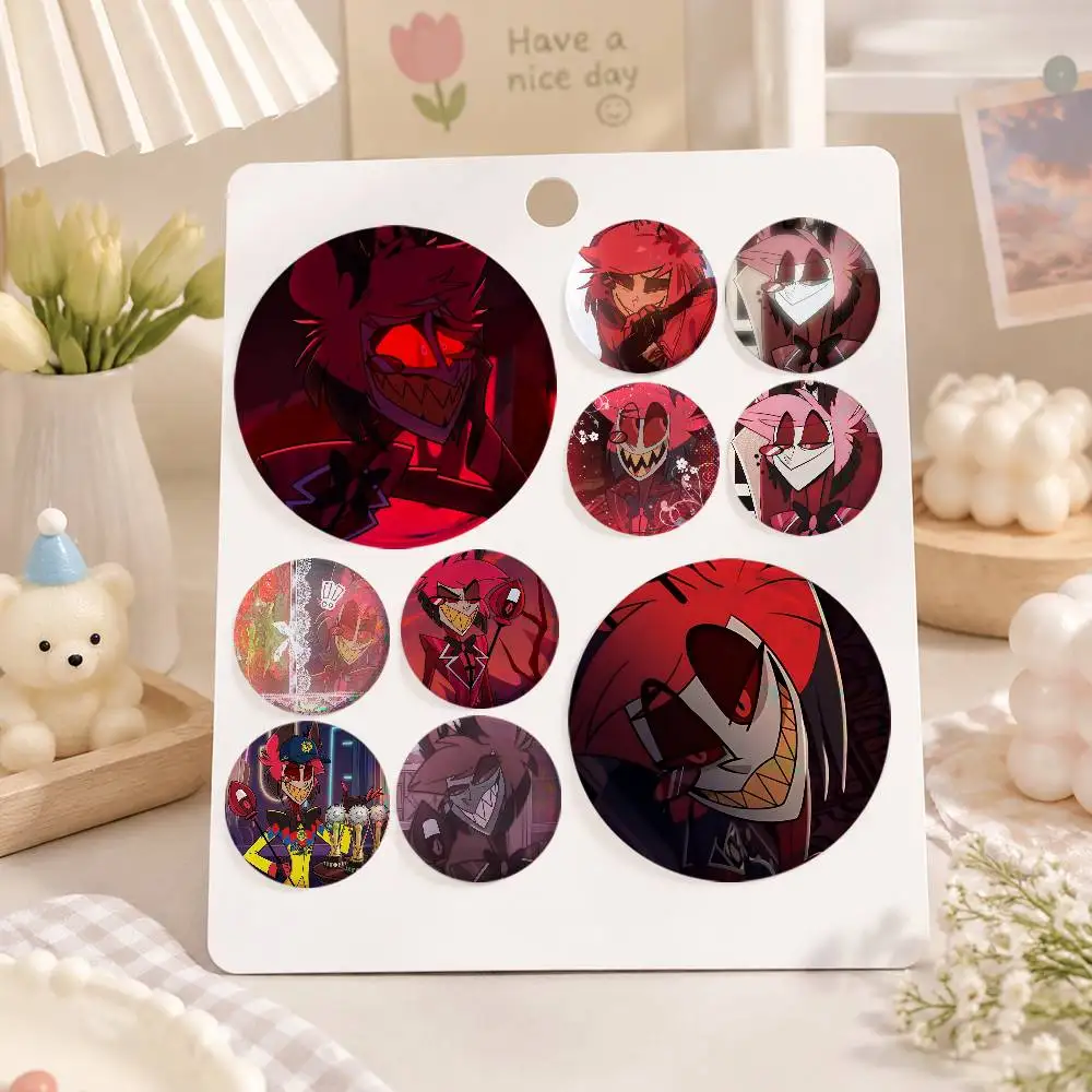 A-A-A-Alastor-R-R Cosplay COSTUME Badge Pin Tinplate Brooch Prop Xmas Gift Birthday Gift