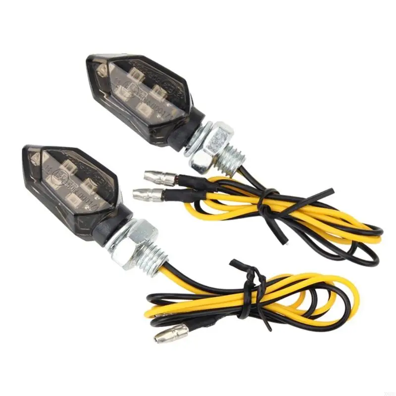 X6HF Motorcycle LED Mini Turn Light 5 LED 12V ABS Strong Lights