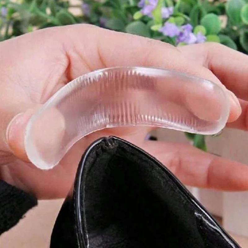 

2pcs Silicone Gel Heel Cushion Protectors - Foot Care Shoe Insert Pads for Heel Pain Relief