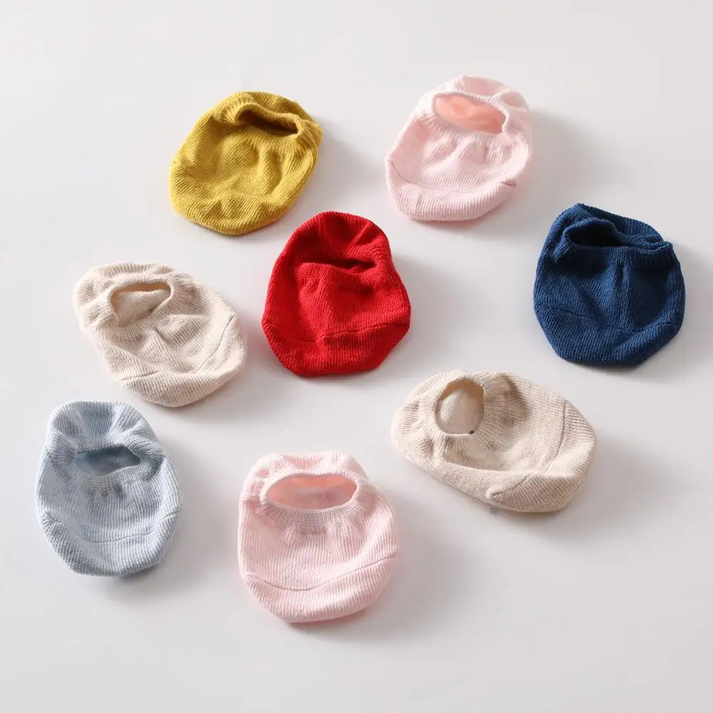 New baby socks 0-1-2 years old spring, summer and autumn men's and women's socks solid color loose four-season socks ins