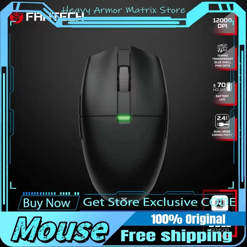 Новая беспроводная мышь Fantech Aria Xd7e 2,4 г Pixart 3311 1000 Гц 59 г, легкий дизайн для ПК, ноутбука, идеально подходит для геймера, офиса, киберспорта