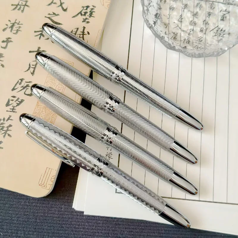 

Роскошная перьевая ручка с поршнем из нержавеющей стали 916, рыбья чешуя EF F, 0,38, 0,5 мм, перо для каллиграфии, длинный нож, мягкие эластичные ручки