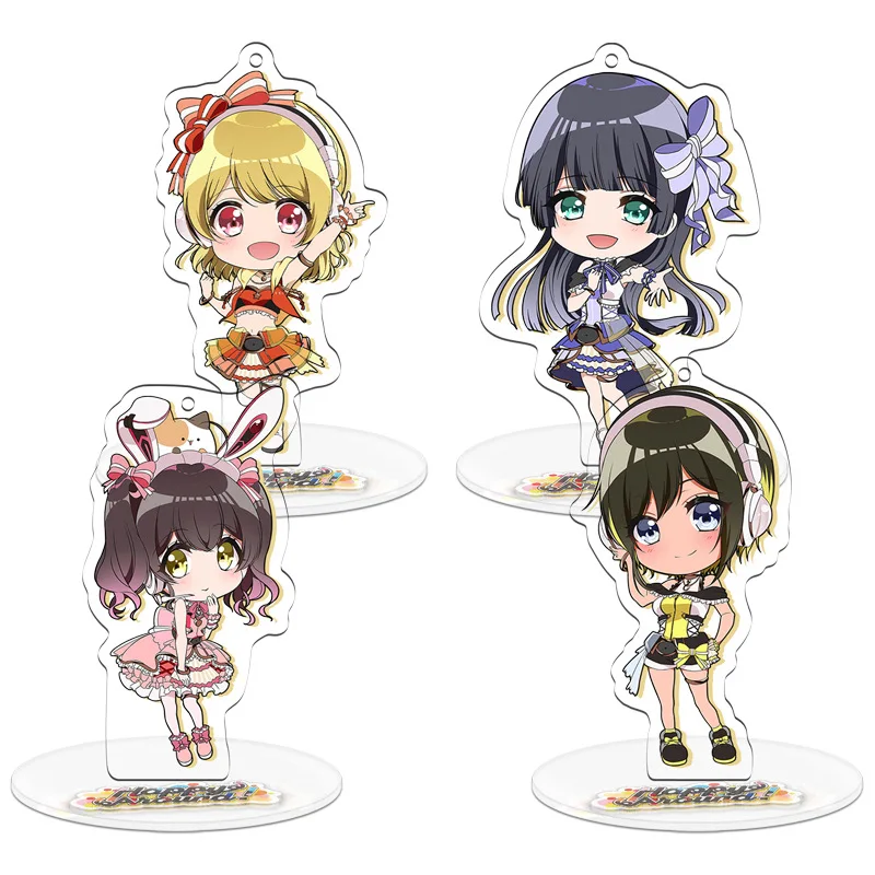 

10CM Anime D4DJ First Mix Acrylic Stand Figure Aimoto Rinku Akashi Maho Ohnaruto Muni Togetsu Rei Stand Action Figure Model Gift