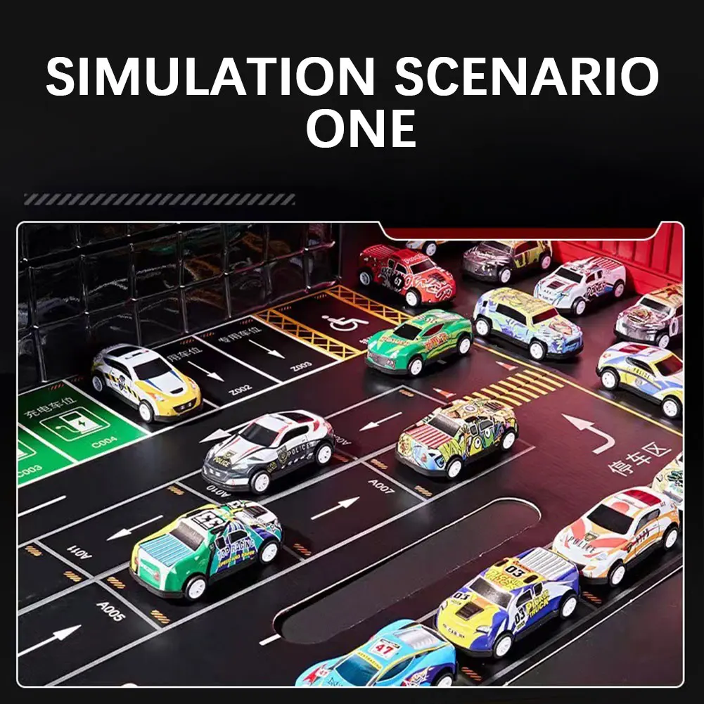 Conjunto de carros de corrida fundidos, 48 peças, mini carros de corrida fundidos, presente de aniversário para recompensas em sala de aula infantil