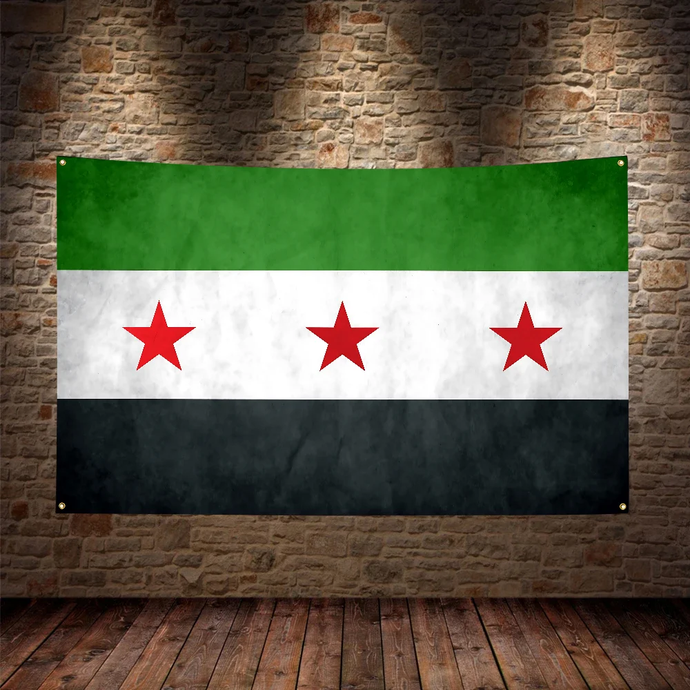 Syria Flag Flag Polyester Digital Printing Banner For Bedroom Wall Art Tapestry Decoration Flag