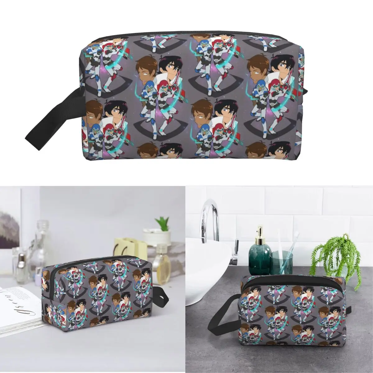 Voltron Legendary Defender Keith Lance Anime Makeup Bag Cosmetic Storage Dopp Kit Toiletry Cosmetic Bag for Women Beauty Travel