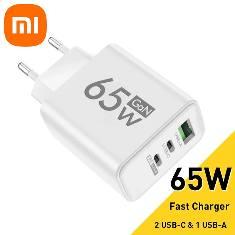 Xiaomi 65W Charging Cable Charger 6A 3.0 USB Type-C Fast Charging Cable Mobile Phone Charger Suitable For Iphone Huawei Samsung