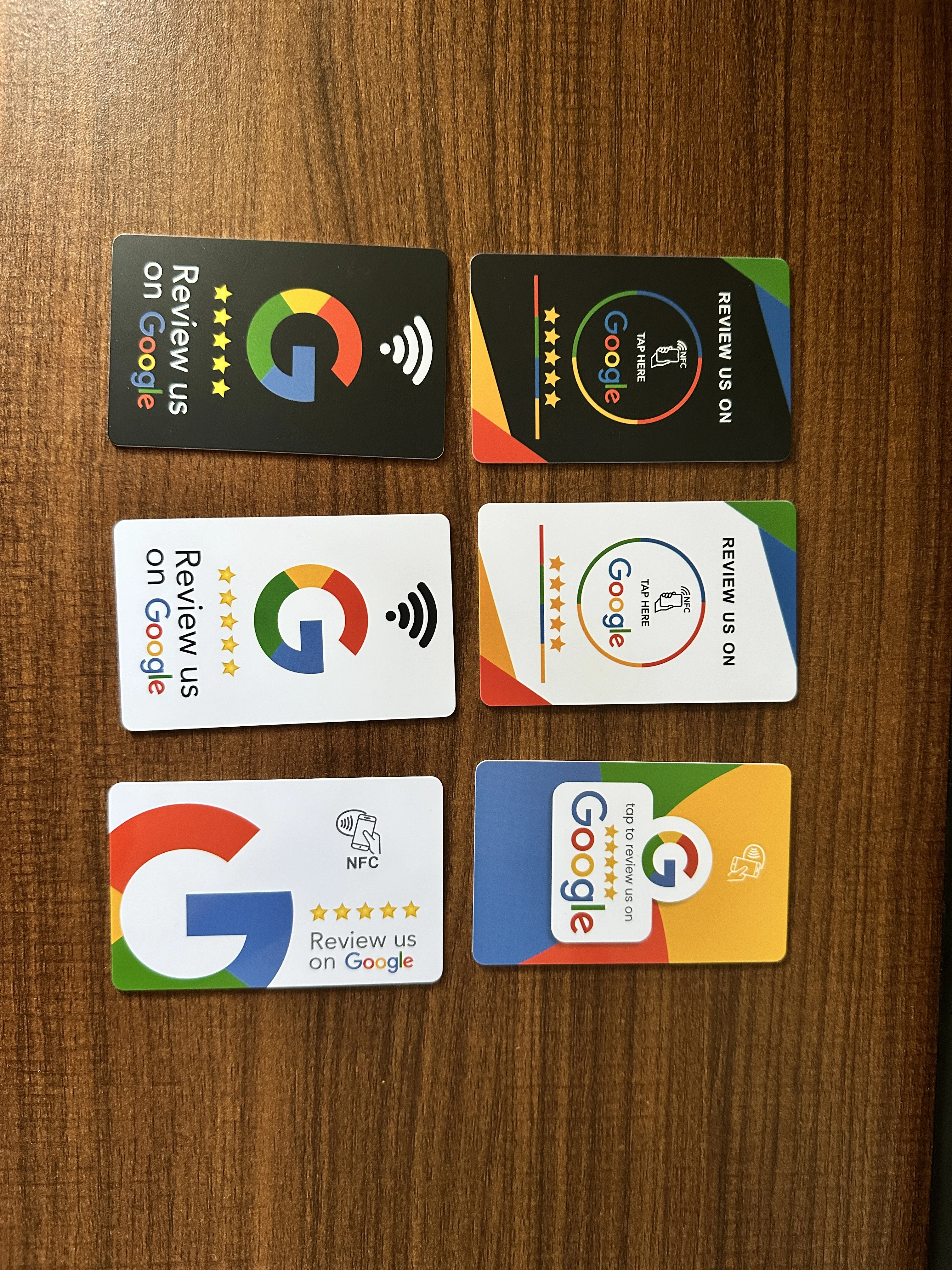 بطاقة Google Reviews NFC 215 تعزز مراجعاتك المواد البلاستيكية المتينة