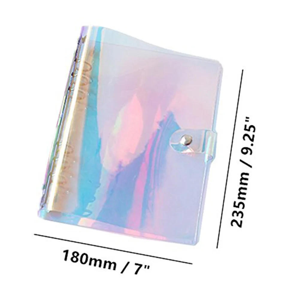 

Eco-Friendly Thick Pvc Transparent Notebook A5 Strong Metal Clip For Diary Journal Writing Sketching Memo Pad Stationery
