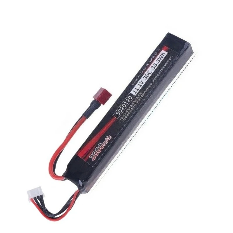11.1V 3000mAh 5020120 Rechargeable LiPO Battery for Water Gun Soft Air Gun Toy Gun Four Drive Remote Control Car 30C Batteries