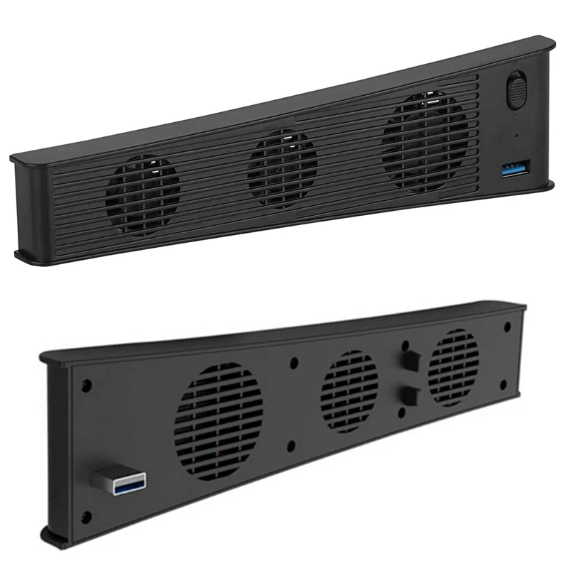 Para ps5 console 3-ventilador cooler ventilador de refrigeração interface usb estendida para ps5 console luz e compacto para acessórios ps5