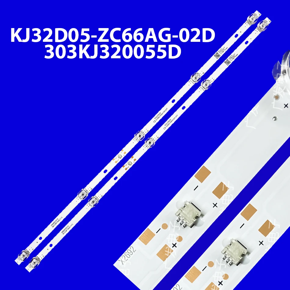 6V 551MM 5LED LED Backlight StripsFor AWOX U3200STR KJ32D05-ZC66AG-02D 303KJ320055D