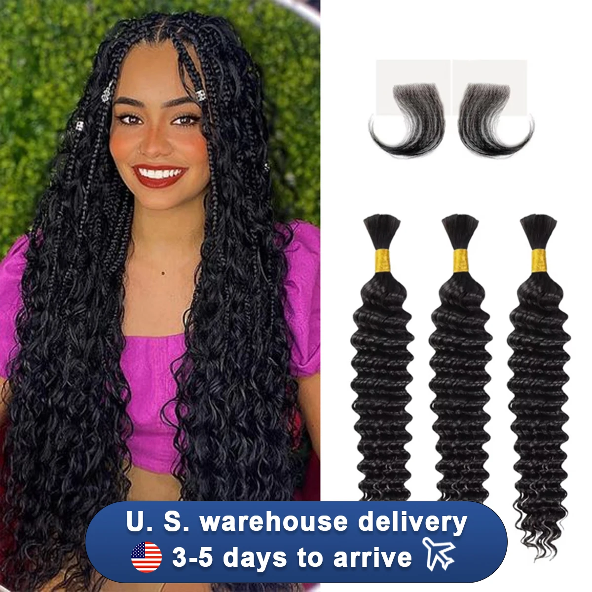 

Loose Deep Wave Bundles 3 4 Remy Hair Bundles Brazilian Curly Human Hair Weave Bundles 26 26 Inch Hair Extensions Double Drawn