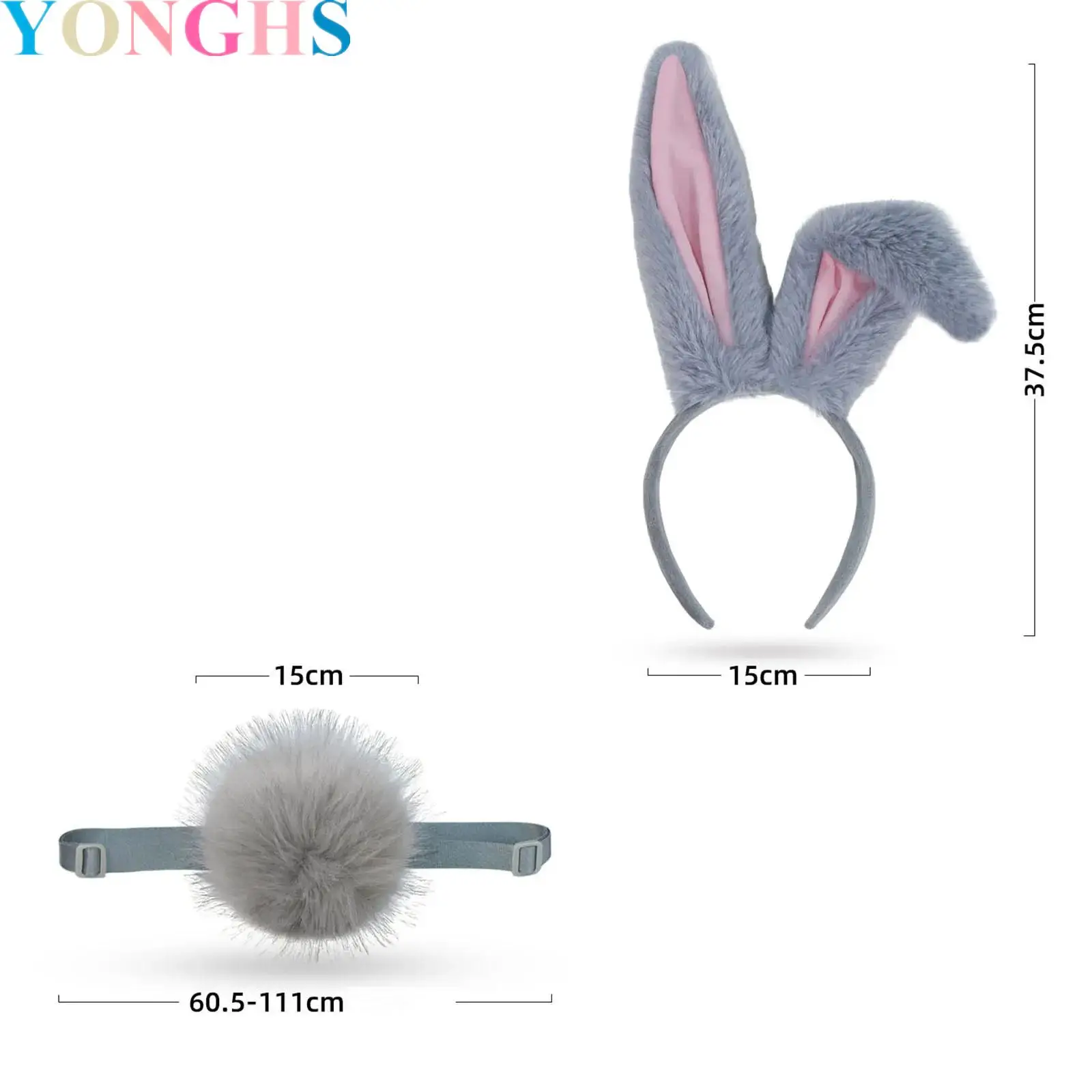 

Bunny Ears Headband Easter Ears Halloween Cosplay Costumes Accessories Furry Rabbit Ears Bunny Ears And Tail