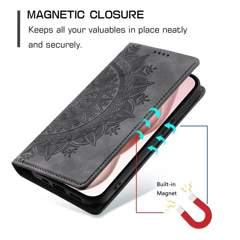 Funda de cuero con tapa magnética para iPhone, 15, 14, 13, 12, 11 Pro Max, X, XS, XR, 7, 8, 6 Plus, SE 2022, billetera con ranuras para tarjetas, funda para libro de teléfono