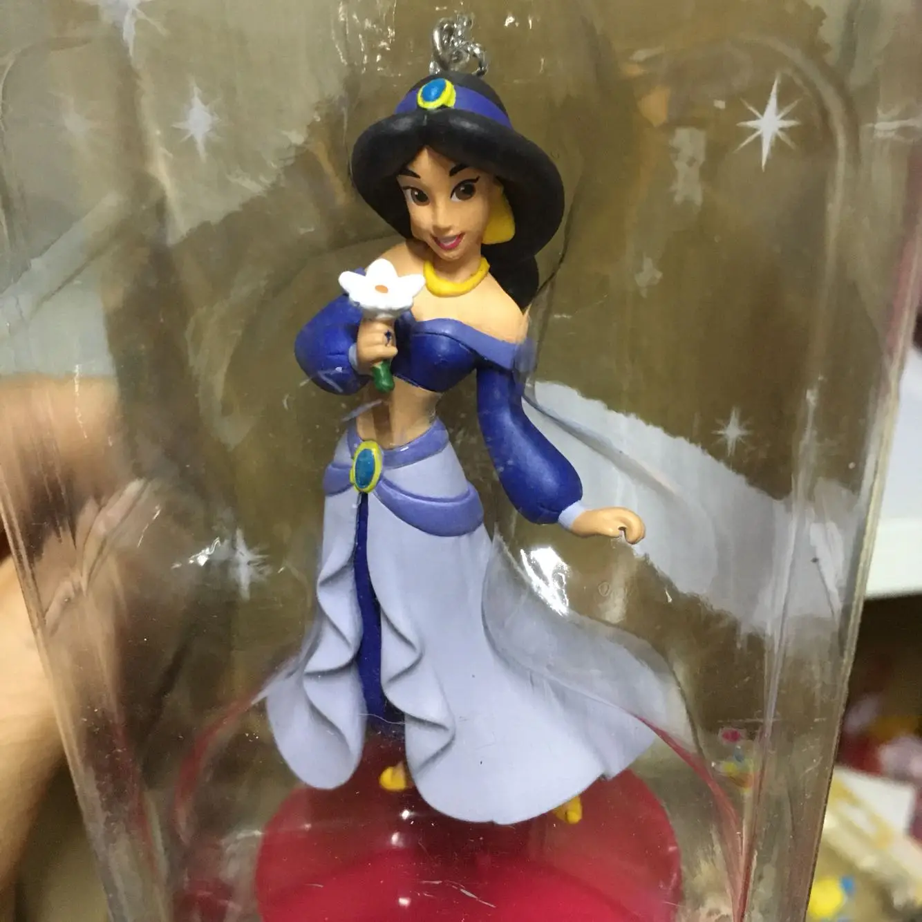 Disney Christmas Collection Toys Pvc Anime Figurine Model Pendant Desktop Ornament Aladdin\'s Magic Lamp Prince Princess Jasmine