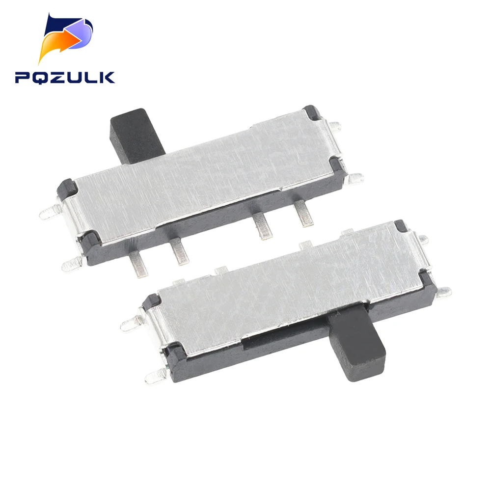 20PCS MSK-13C01 Miniature Slide Switch 8 Pin 1P3T SP3T ON-ON-ON Right Angle SMT / SMD PCB 1.50mm Height