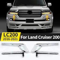 Dynamic LED Turn Signal Light For Toyota Land Cruiser 200 LC200 2016-2021 Upgrade Modification Accessories Daytime Running lamp