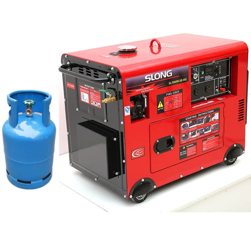 

Slong SL9000WSE 6KW 7KW 8KW 10KW 12KW 15KW 3 Phase LPG Gas Generator Silent Gasoline Generator Petrol Dual Fuel Generator