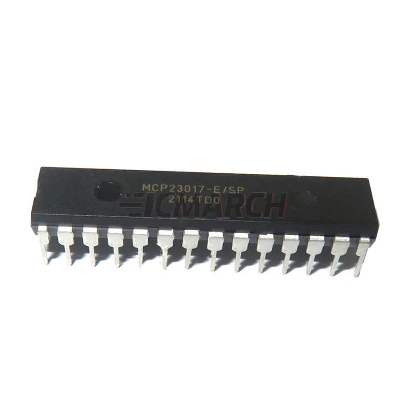 Microcontrolador de boa qualidade, expansor SOP-28, MCP23017-E SP, DIP28, DIP-28, 1 5pcs