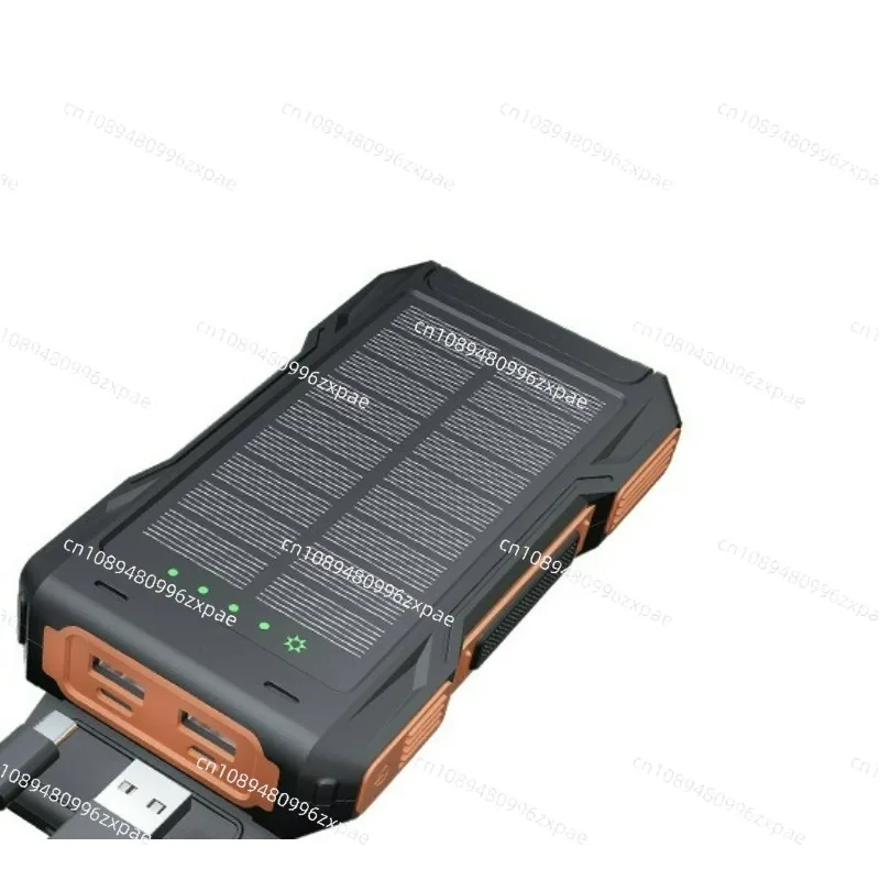 Solar Power Bank 10000mAh Hand Crank Charging Waterproof Compass Outdoor Portable Charger