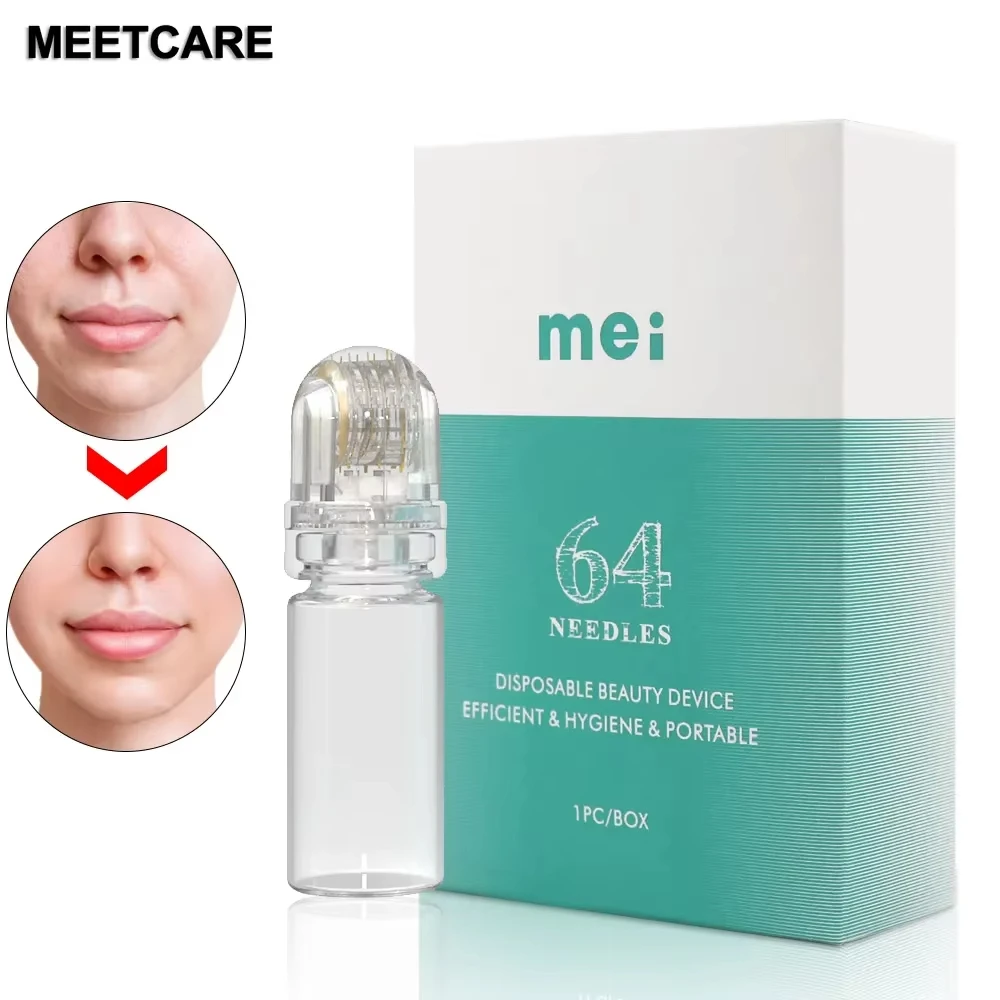 Hydra Roller HR64 Microneedling Derma Roller Serum Applicator Grooming Tools Skin care Reusable 0.2mm/0.25mm/0.3mm Without Serum