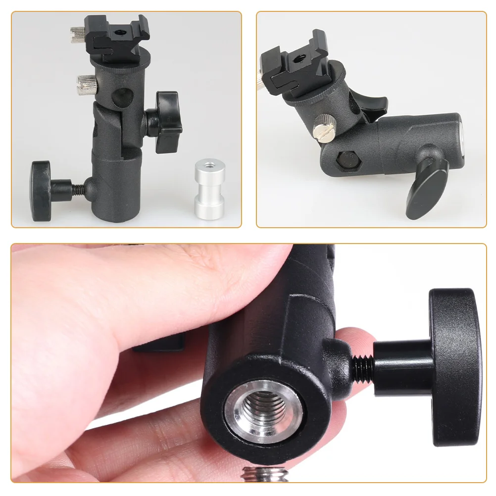 

Bracket with Adjustable Light Stand Adapter for Photography Accessory Mount Flashlight Holder Umbrella Clamp