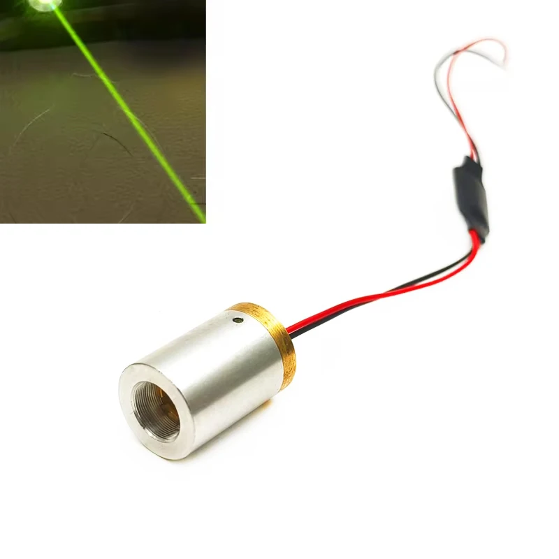 

559nm-561nm Green-Yellow Dot 10-15mW Laser Module with 5V Driver