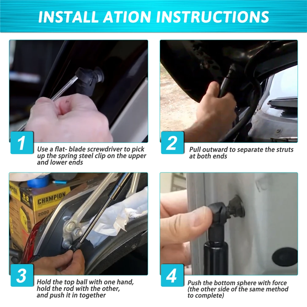 2 Buah Aksesori Mobil untuk Volvo S60 2001-2009 Belakang Mobil Bagasi Ekor Gerbang Tailgate Boot Gas Spring Lift Mendukung Guncangan Struts