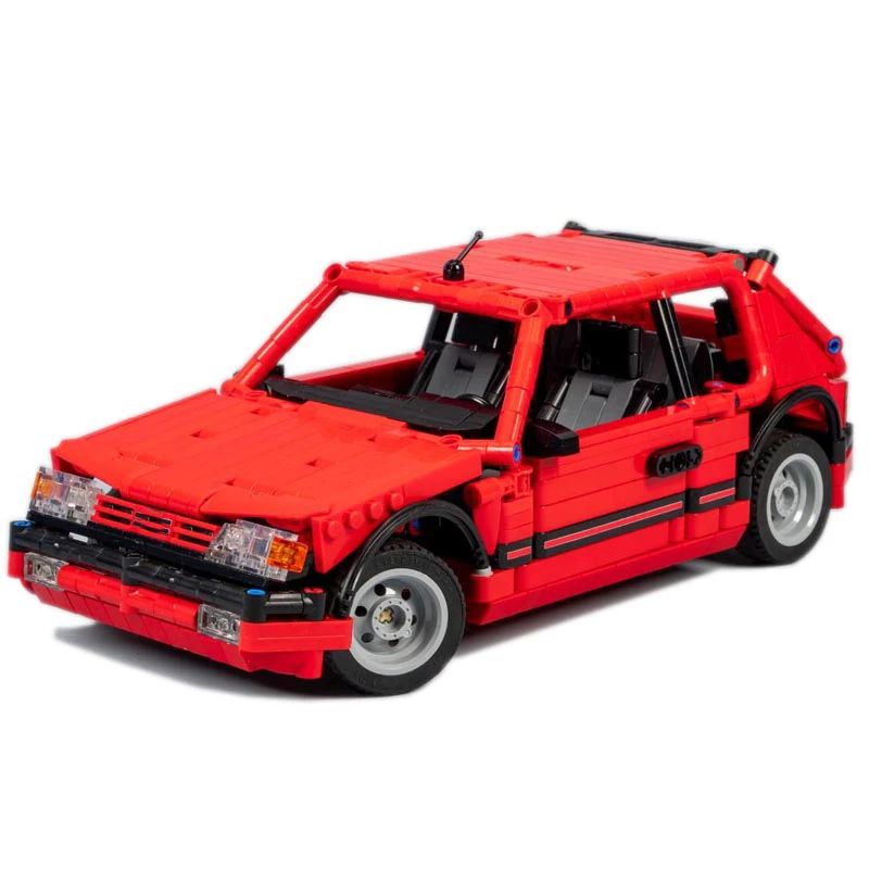 Supercar Racing Car Model Building Block, Technical Moc, Brinquedos Educativos para Meninos, Presentes de Aniversário, Novo, Versão Vermelha, MOC-109517, 205