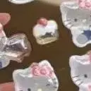 

1 Sheet Cute Fashion Interesting Cinnamoroll Phone Case Relief Decorative Decals KT Cat 3d Crystal Sticker Children's Toy