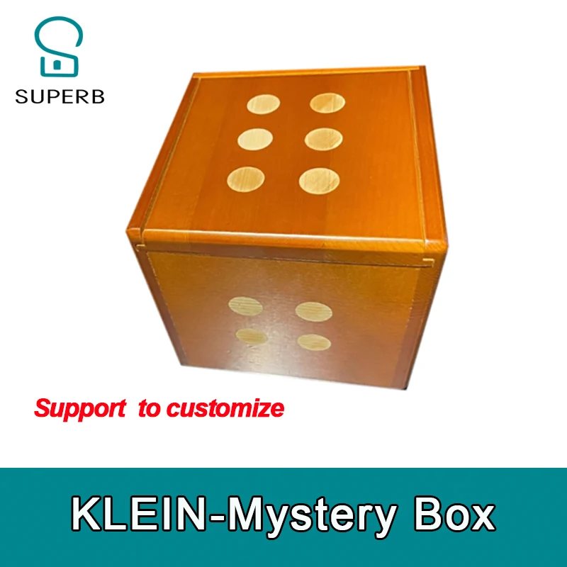 ห้องหลบหนี Klein Mystery Box เปิดกล่องตามลําดับที่ถูกต้องเพื่อเปิดเบาะแส ห้องหลบหนีปริศนาไม้ Superb 1987
