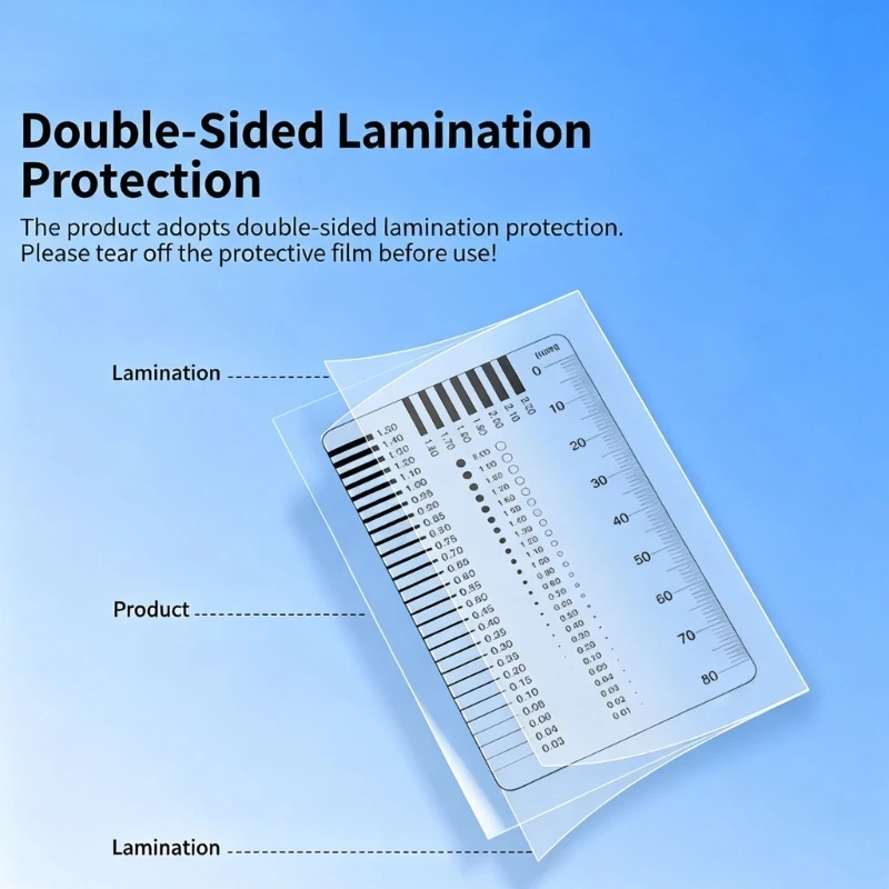 Easy To Clean PET Film Dot Pattern Card For Accurate Comparison In Graphics Art Printing And Photography Projects